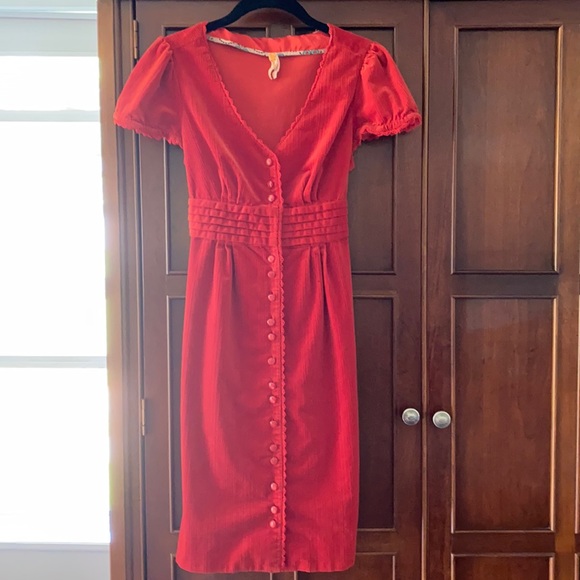 Anthropologie Dresses & Skirts - Velvet corduroy dress